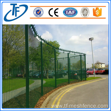 Galvanized anti-climb 358 fence with close mesh holes